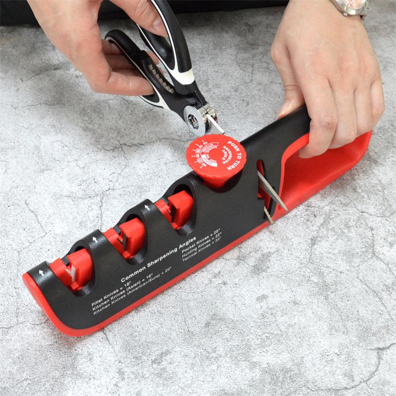 Adjustable Angle Sharpener For Knife and Scissors in The Kitchen