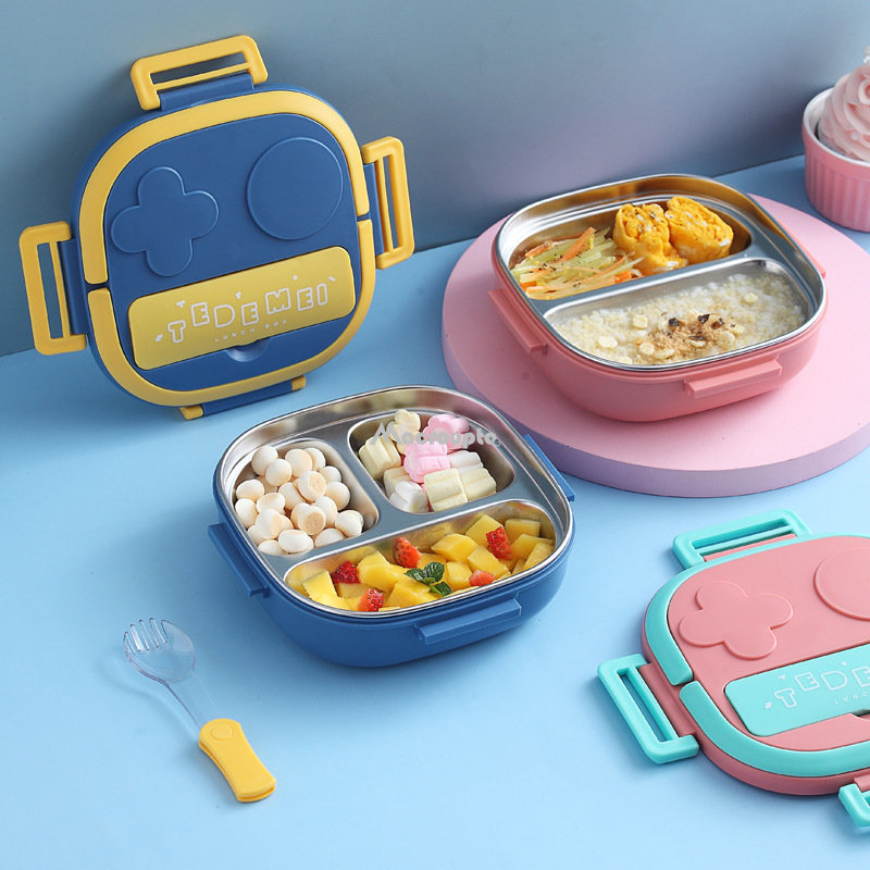 Kids Lunch Box with Plastic and Stainless Steel