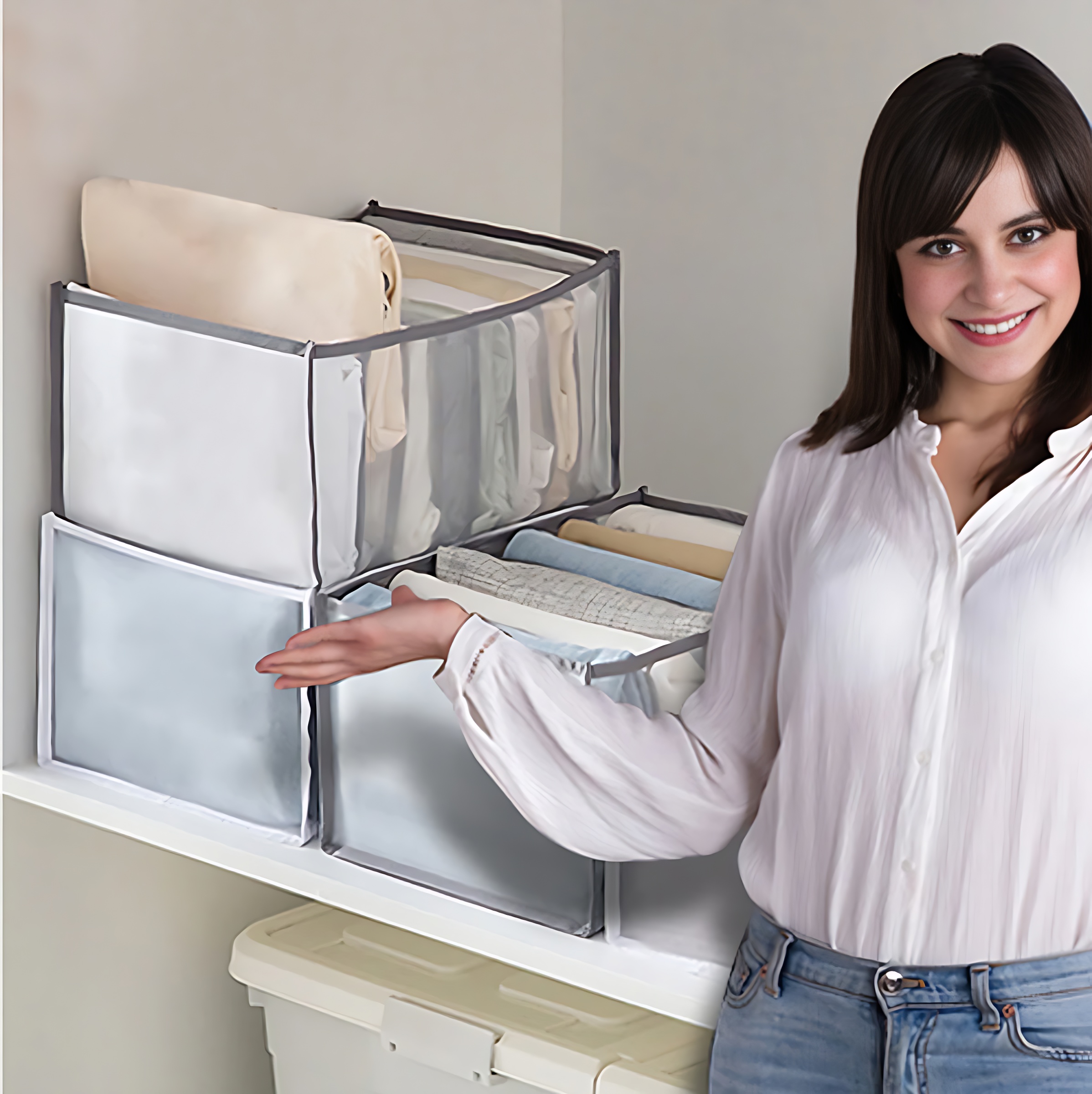 Convenient Clothes Storage Box - Foldable Design to Effortlessly Organize Your Closet