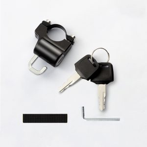 Motorcycle Helmet Lock with Built-In Hanging Hook